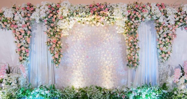 Backdrop weddings event there rose flowers, Wedding background