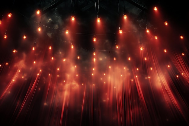 フライヤーとバナーの赤いスポットライトの照明の背景 現実的な画像ウルトラHD