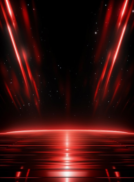 Backdrop With Illumination Of Red Spotlights For Flyers realistic image ultra hd high design