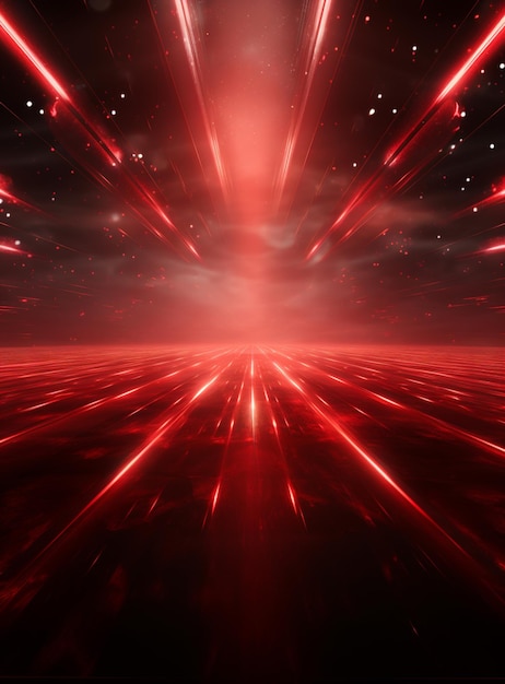 Backdrop With Illumination Of Red Spotlights For Flyers realistic image ultra hd high design