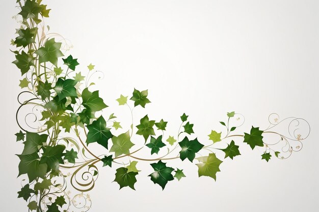Background of abstract natural floral ivy stem with space for text