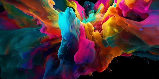 Premium Photo | Background abstract realistic paint bright color