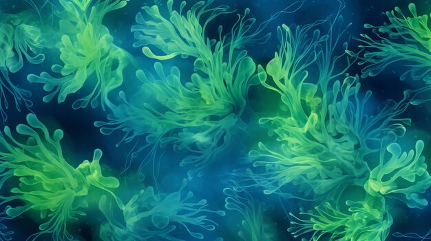 Photo background algae underwater world