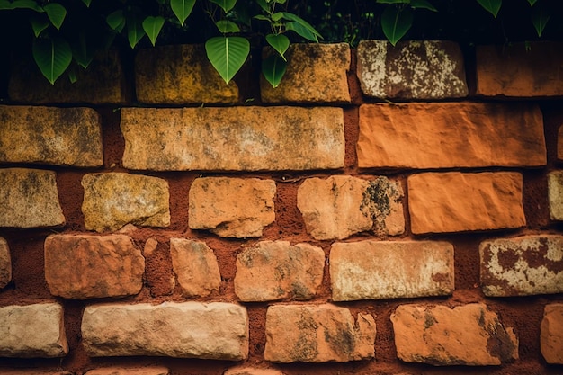 For the background an ancient laterite stone wall