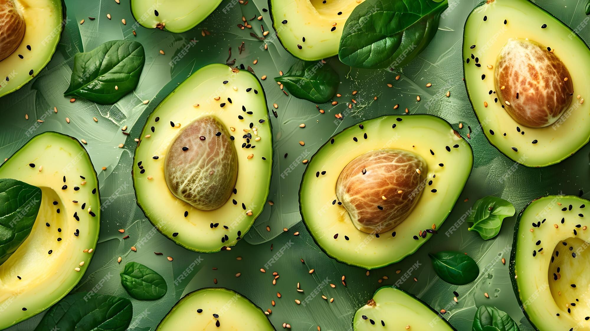 Premium Photo | Background of Avocado Concept Nutrientpacked Avocados
