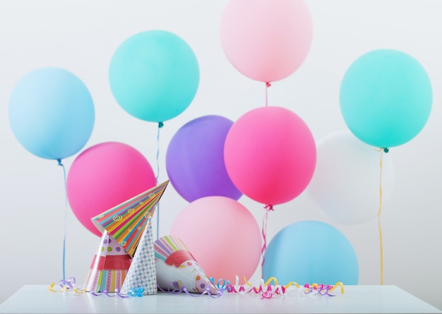 Background of balloons for birthday