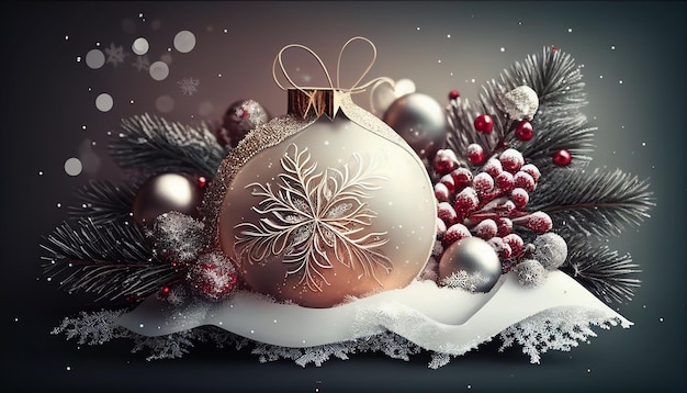 Background for a beautiful Christmas greeting card design