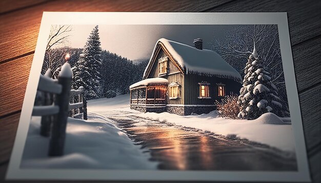 Background for a beautiful Christmas greeting card design