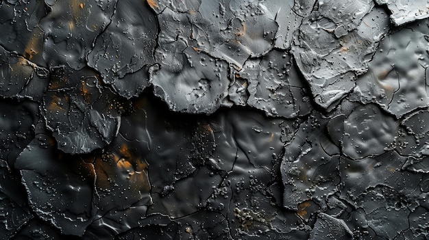 Background of black stone Background of dark gray wide banner with texture of concrete wall surface