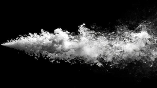 Background of black with white smoke