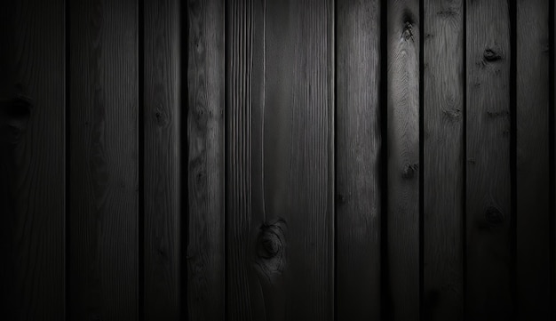 Premium Photo | Background black wood texture created with generative ai