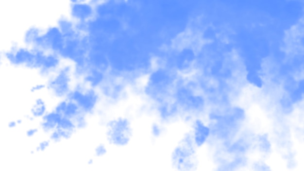 Photo a background of blue and white smokethe spread of smoke3d rendering