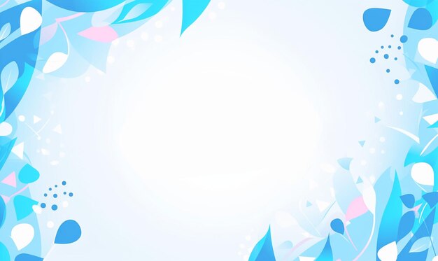 background blue winter abstract frame advertising banner event discount