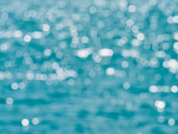 Background of bokeh on surface water.