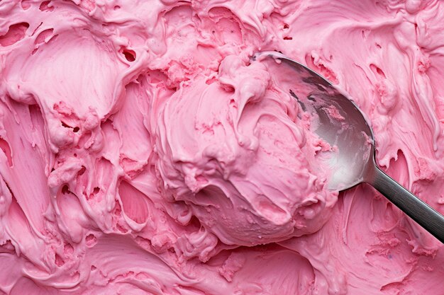 Photo background of bowl with ice cream balls