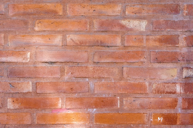 Background of brick rek wall texture