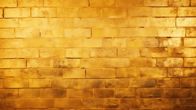 The background of the brick wall is in Gold color