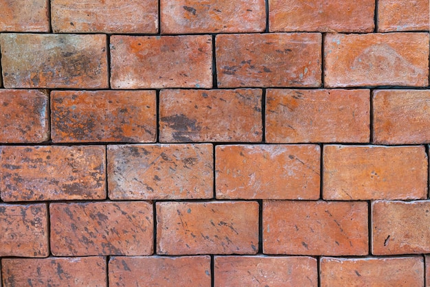 Фото Фоновая текстура кирпичной стены из краснокоричневых блоков