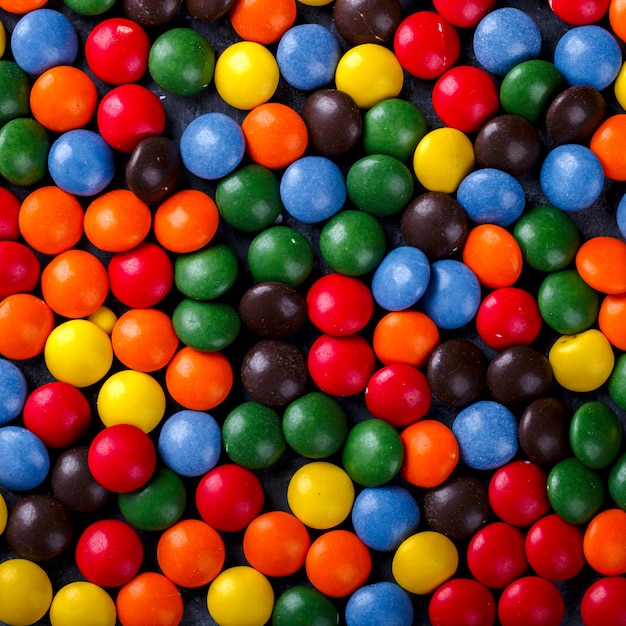 Background of Bright Colored Candy