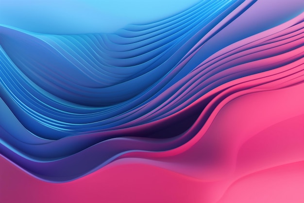 Background bright wave curve neon concept flow decorative cyberspace wallpaper Generative AI