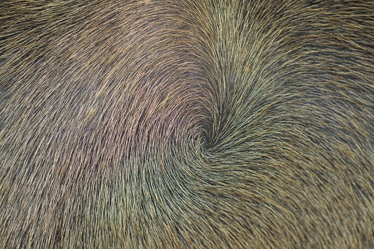 फोटो background brown fur on the skin of a buffalo
