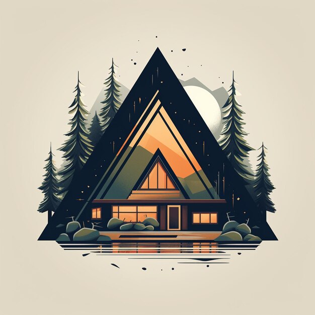 background camping vector hd