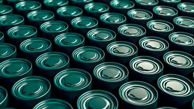 Photo background of cans for drinks generative ai