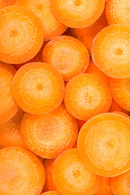 Background of carrot slices