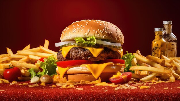 Background cheese burger food cheeseburger