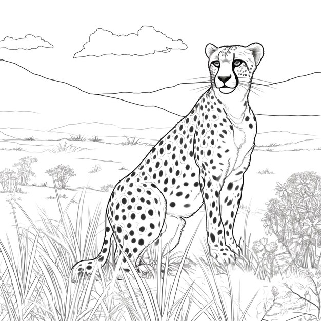 Foto sfondo per il ghepardo