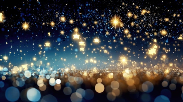 Photo background of christmas shining stars