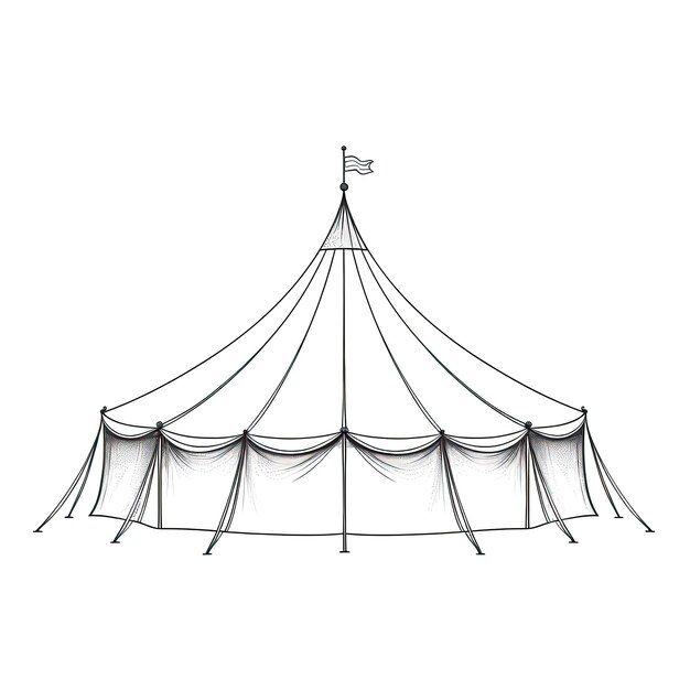 Background circus tent ai generated