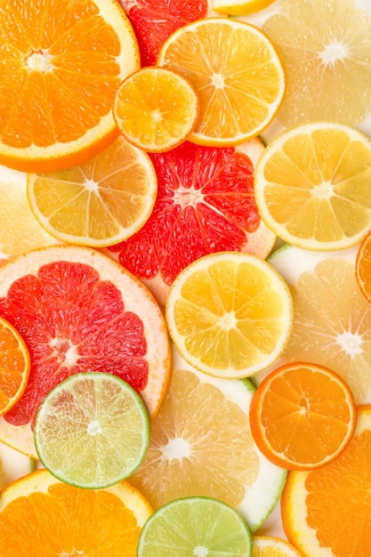 Background of citrus slices