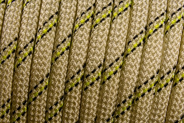 Photo background of the coiled climbing rope
