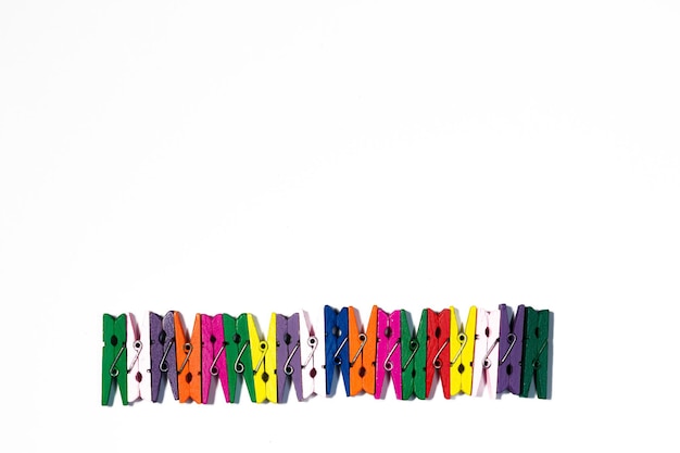 Background, colored clothespins, a number of clothespins