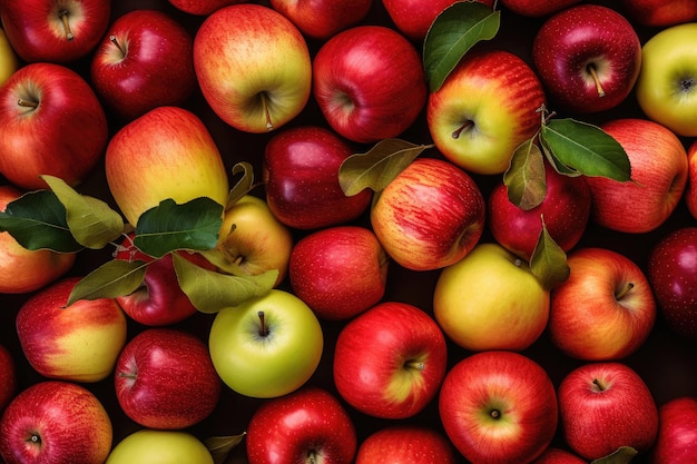 Background of colorful apples