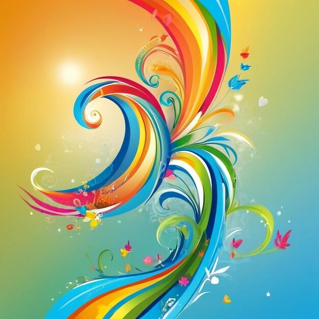 Photo background colorful design ai generated best quality hyper realistic wallpaper image