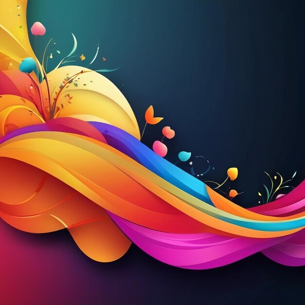 Background colorful design ai generated best quality hyper realistic wallpaper image