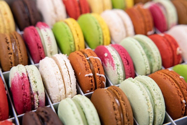 Фон красочных Macarons