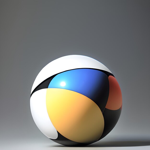 background colorful realistic 3d ball