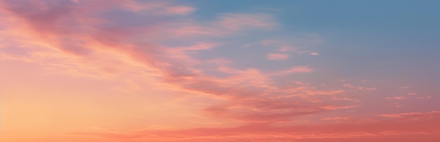 色とりどりの空の背景 美しい夕暮れの空 自然の空の背景 ジェネレーティブ・AI