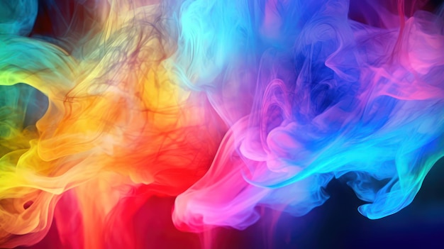 Photo background of colorful smoke