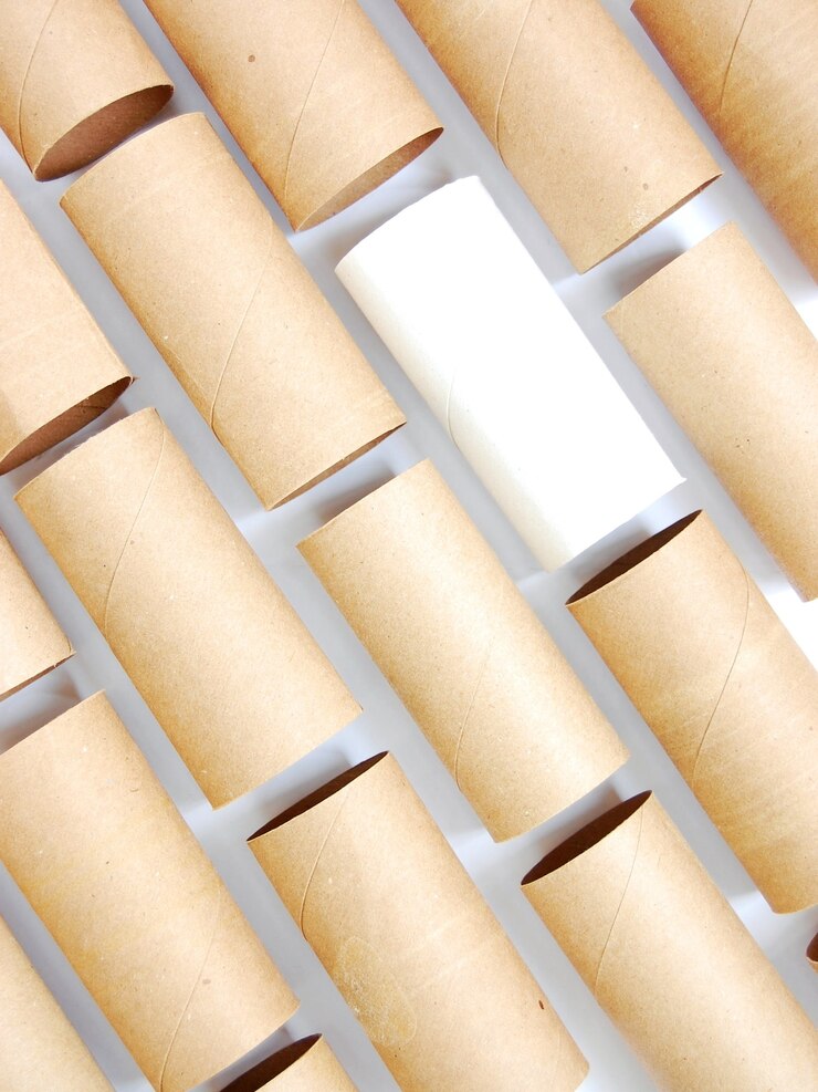Background composed of recycled cardboard