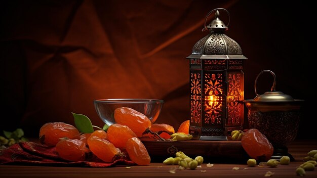 Background concept of welcoming the month of fasting Ramadan traditions Muslim traditions