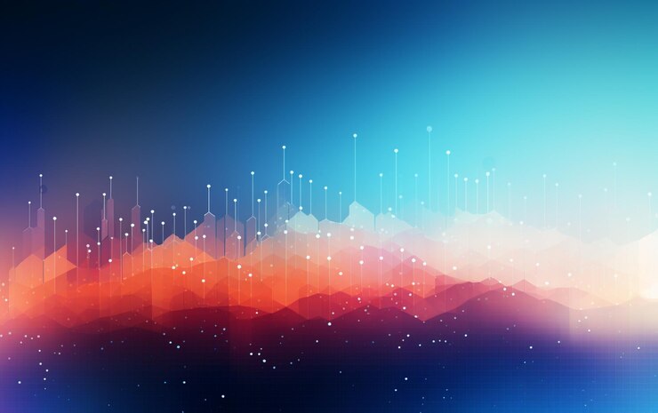 Photo background concept with abstract data design