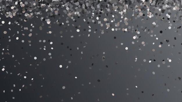 The background of the confetti scattering is in Gray color