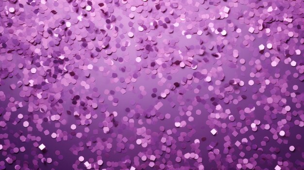 The background of the confetti scattering is in Mauve color