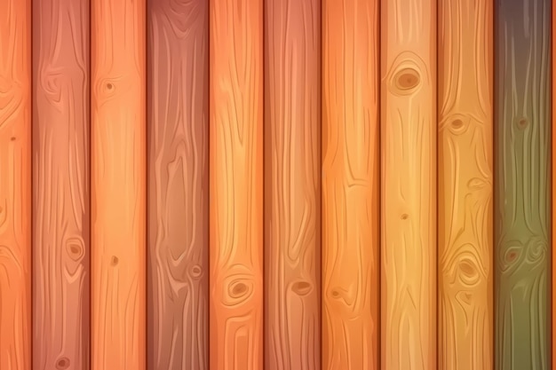 The background consists of rustic wooden planks Illustration Generative AI