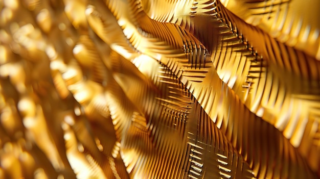 background corrugated golden chips with texture