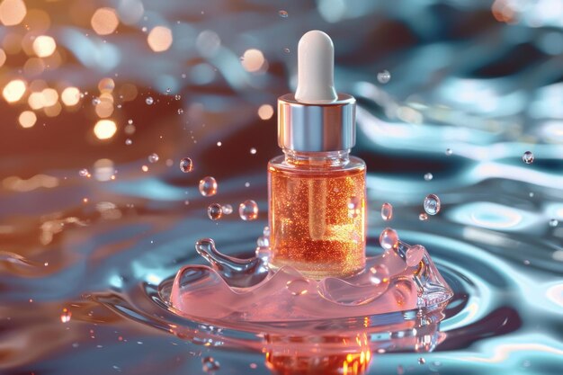 Photo background for cosmetic beauty serum product development